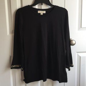 NWT MICHAEL Michael Kors Black Long Sleeve